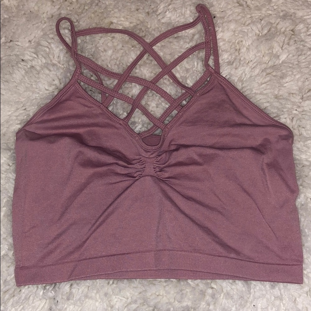 Cross front bralette